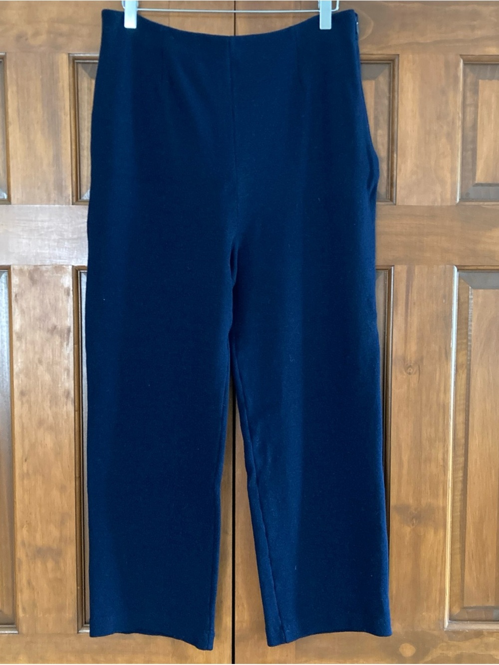 St. John Collection Navy Santana Knit wool pants women’s size 14 vintage